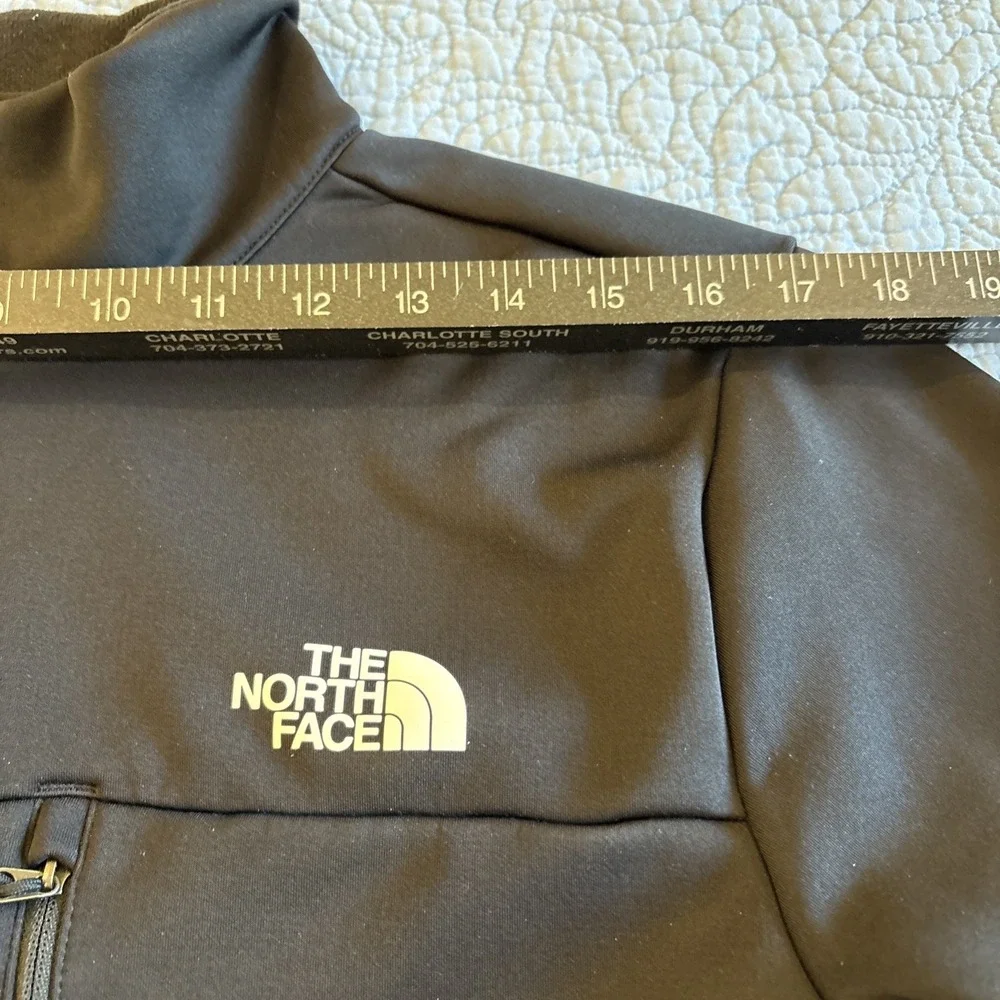 The North Face Mens Medium Windwall Full Zip Fleece Black Jacket